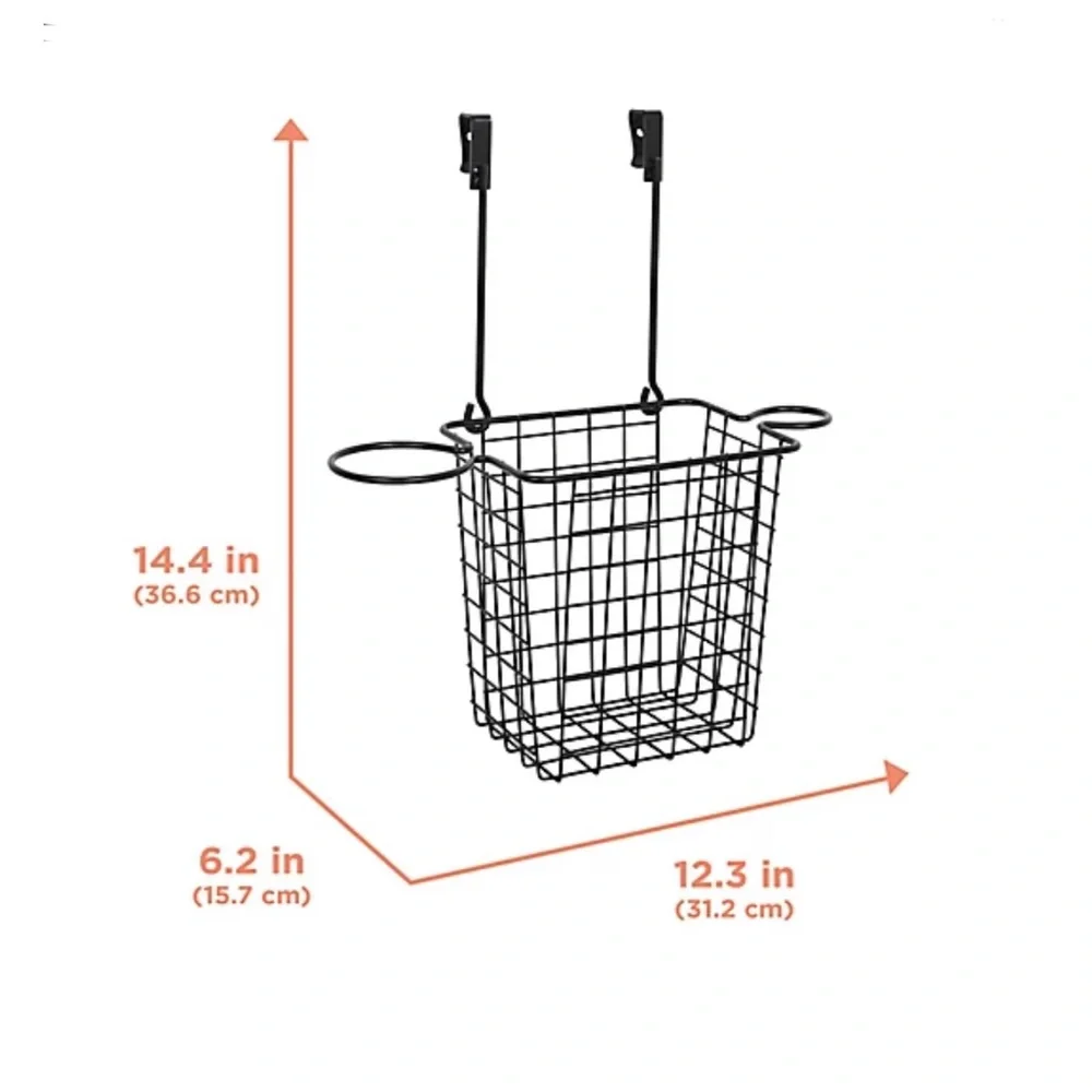 black over the cabinet styling caddy